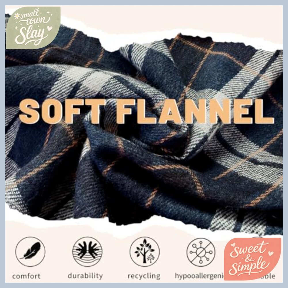 Lightweight Flannel Shacket Button Down Long Slee… - image 4